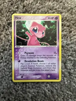 Mew 040 Swirl Nintendo Holo Black Star Promo Pokemon Card NM/LP - Image 1