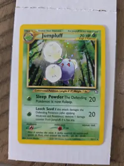 Pokemon TCG Jumpluff Neo Genesis Holo Card 7/111 Unlimited Rare - Image 1