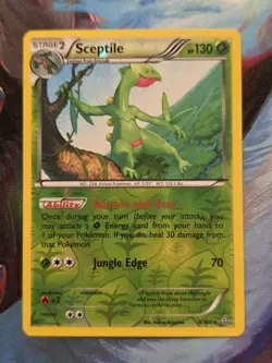 Sceptile 8/160 XY Primal Clash Reverse Holo Rare Pokemon Card - Image 1