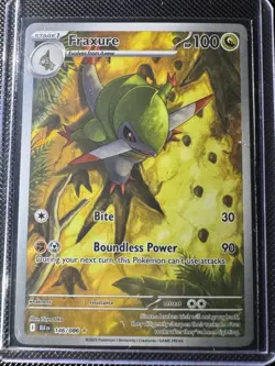 Pokemon TCG SV Black Bolt Fraxure Illustration Rare Card 146/086 NM Condition - Image 1