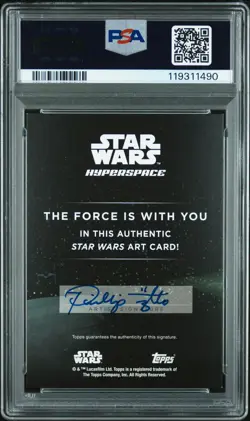 2024 TOPPS STAR WARS HYPERSPACE SKETCH CARDS PHILLIP TRUJILLO PSA 8 - Image 2