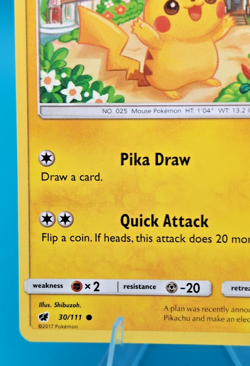 Pokemon TCG SM Crimson Invasion Pikachu Card 30/111 - Image 5
