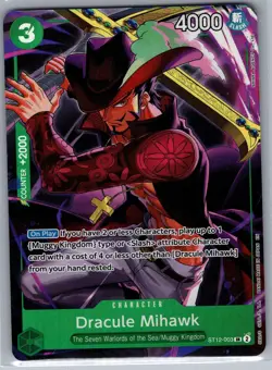 Dracule Mihawk (Illustration Box Vol.4) ST12-003 Promo - One Piece Card Game NM - Image 1