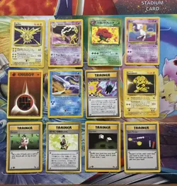 Vintage Pokemon Card Lot WOTC Holo First Edition Shadowless Etc Alakazam Zapdos - Image 1