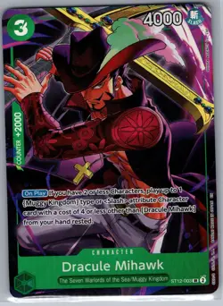 Dracule Mihawk (Illustration Box Vol.4) ST12-003 Promo - One Piece Card Game NM - Image 1
