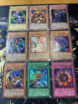 Vintage Yugioh Card Holo Collection 9 Cards #40 DDS IOC LOD PGD LOB - Image 1