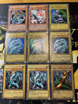 Vintage Yugioh Card Holo Collection 9 Cards #10 SDK SDY LOB LOD IOC - Image 1