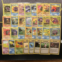 Complete Fossil Uncommon And Common Set -WOTC Pokemon Cards- LP/EX -32 Cards- (5 - Image 1
