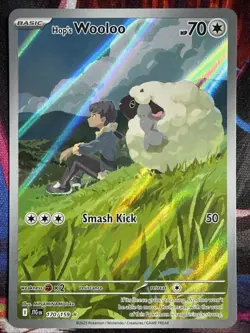Pokemon TCG Hop's Wooloo 170/159 Journey Together Illustration Rare NM Card - Image 1