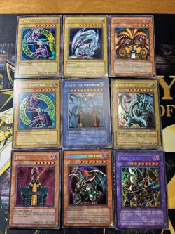 Vintage Yugioh Card Holo Collection 9 Cards #9 DDS SET IOC PSV LOB BPT - Image 1