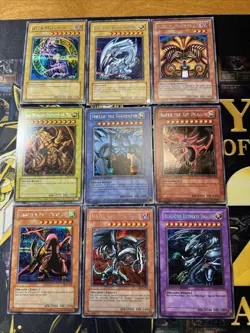 Vintage Yugioh Card Holo Collection 9 Cards #1 DDS FMR GOD CARD SET - Image 1