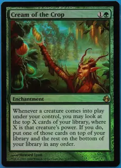 Cream of the Crop FOIL Morningtide PLD Green Rare MTG CARD (ID# 509403) ABUGames - Image 1