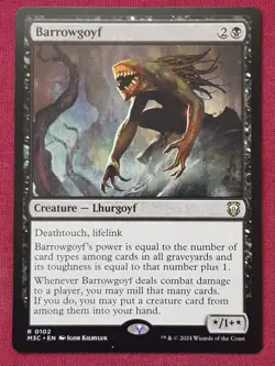 Magic The Gathering COMMANDER MODERN HORIZONS 3 M3C BARROWGOYF black card MTG - Image 1