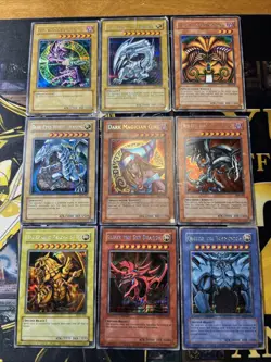 Vintage Yugioh Card Holo Collection 9 Cards #8 DDS FMR MFC GOD CARDS - Image 1