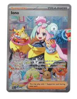 Pokemon TCG Iono Trainer Paldea Evolved Special Illustration Rare Card 269/193 - Image 1
