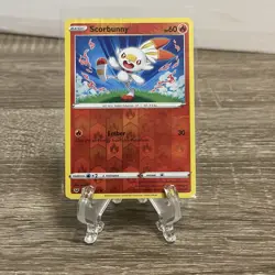 scorbunny Basic HP 60 Fire Red Holo #30/202 Pokemon 2020 Card - Image 1