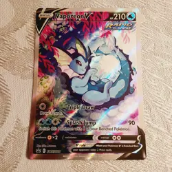 Pokemon TCG Vaporeon Promo SWSH181 Holo Card - Image 1