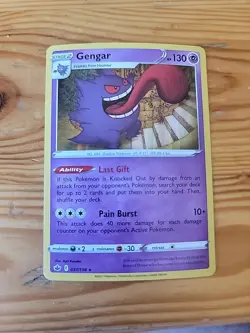 Gengar 057/198 NM Chilling Reign Holo Rare Near Mint Pokemon TCG Set Card - Image 1
