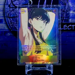 Yor Forger Waifu Card LA Lakers Spy X Family Custom TCG Flash Gold Foil Anime - Image 1