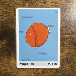 Near Mint Pookiemoot Magicfish Magikarp #0129 Derp Pokemon Fan Art Card - Image 1