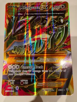 Pokemon JUMBO/Oversized Card Mega M Rayquaza EX Full Art XY 98/98 - Image 1