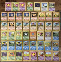 47 WOTC mixed Pokemon Card Lot - All NM/GREAT Shadowless/1st Edition - Image 1