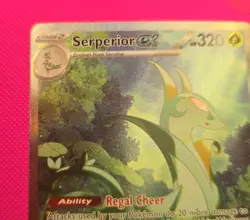 Pokemon TCG Serperior EX Sir 164/086 Black Bolt English Card Near Mint Condition - Image 2