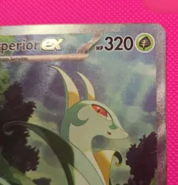 Pokemon TCG Serperior EX Sir 164/086 Black Bolt English Card Near Mint Condition - Image 3