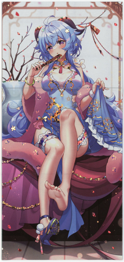 ❤GANYU - FEET - TRIFOLD - Goddess Anime Waifu Card - LEAGUE OF MAIDENS - TF-04 - Image 1