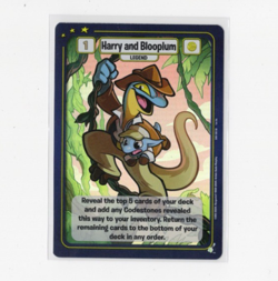 Neopets TCG Card Foil - Harry and Blooplum Upper Deck Battledome - Image 1