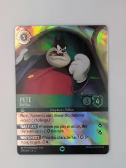 Pete - Bad Guy - 209/204 - Enchanted - Holofoil (Alternate Art) - Near Mint - Image 1