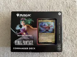 Magic The Gathering Final Fantasy VI Commander Deck Revival Trance Display - Image 1