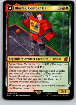 Blaster, Combat DJ - BOT - Transformers - Mythic - NM - MTG - Image 1