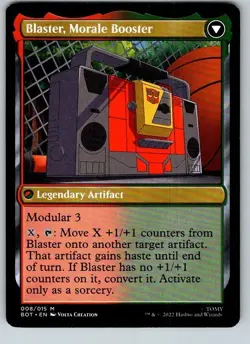Blaster, Combat DJ - BOT - Transformers - Mythic - NM - MTG - Image 2