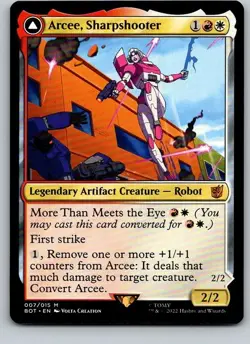 Arcee, Sharpshooter - BOT - Transformers - Mythic - NM - MTG - Image 1