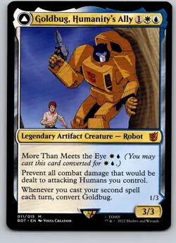 Goldbug, Humanity’s Ally - BOT - Transformers - Mythic - NM - MTG - Image 1