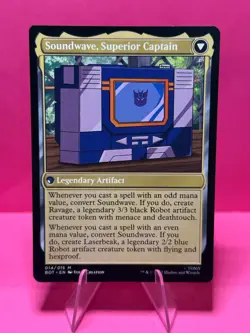 Soundwave, Sonic Spy - BOT - Transformers - Mythic - NM - MTG - Image 2