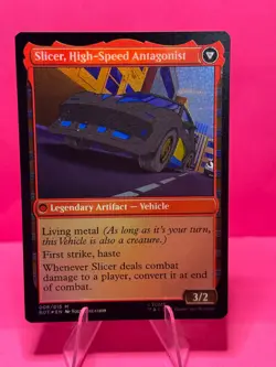 Slicer, Hired Muscle - BOT - Transformers - Foil Mythic - NM - MTG - Image 2