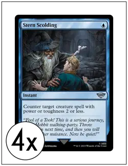 4x Stern Scolding, Magic the Gathering, MTG NM - Image 1