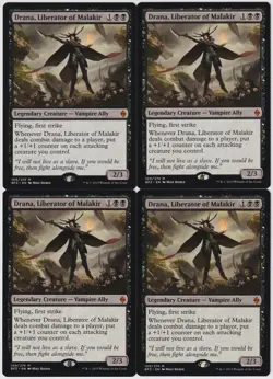 MTG 4X Drana, Liberator of Malakir X4 Battle for Zendikar Magic - NM - Image 1