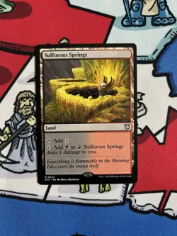 Sulfurous Springs x1 Mtg Commander: Outlaws of Thunder Junction - Image 1