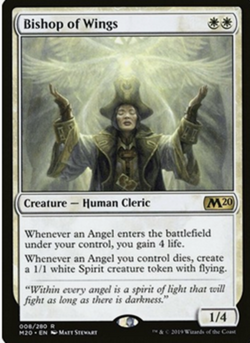 Mint/Near-Mint, English - 1 x MTG Bishop of Wings - Core Set 2020 Mystery Booste - Image 1
