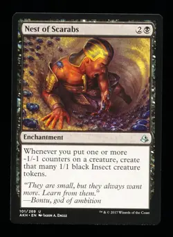 * * 1x Nest of Scarabs x1 * * Amonkhet MTG NM Near Mint - Image 1