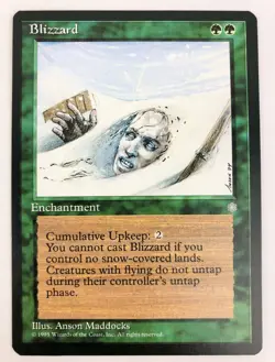 MTG Magic The Gathering Ice Age Blizzard LP - Image 1