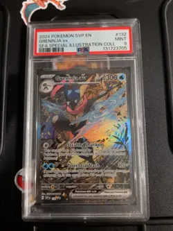 Pokemon 2024 Shrouded Fable Greninja EX #132 PSA 9 Promo - Image 1