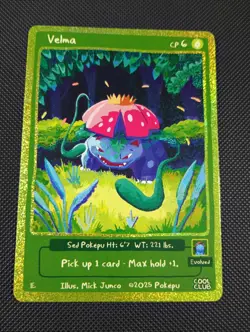 Pokepu Velma (Bulbasaur) 2025 Cool Club Art Mick Junco Pokemon Fan Art - Image 1