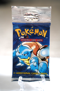 21.24g Pokemon Base Set Booster Pack Unlimited Blastoise WOTC TCG Vintage Sealed - Image 2