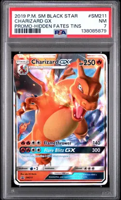 Charizard Gx SM211 2019 Pokemon Sm Black Star Promo PSA 7 - Image 1