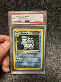 Blastoise 2/102 1999 Pokemon Base Set PSA 7 Near Mint NM - Image 1
