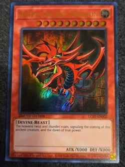 Yugioh x1 Slifer the Sky Dragon LC01-EN002 Ultra Rare Limited Ed (Near Mint!) - Image 1